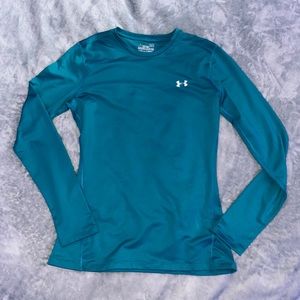 Under Armour Long Sleeve Turquoise Tee